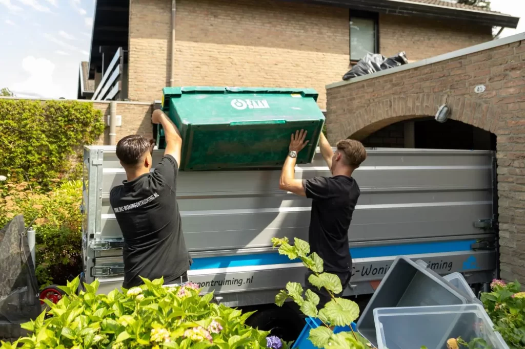 Afvoeren van spullen woningontruiming